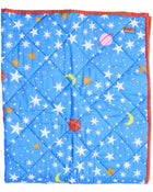 Stars And Moon Organic Cotton Quilted Cot Bedspread