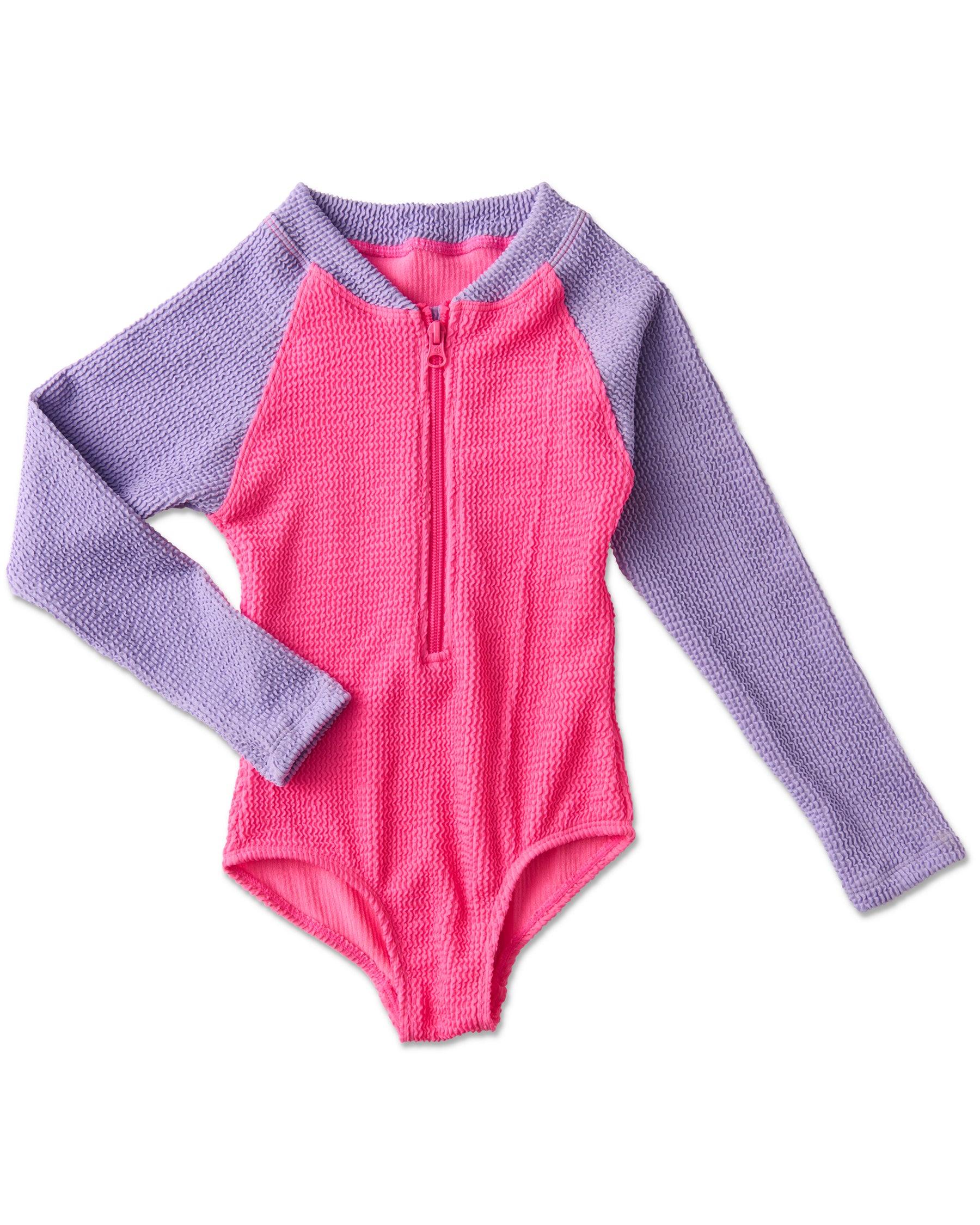 Sherbet Crinkle Long Sleeve Bathers Kip&Co — free download