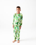 Kip And The Beanstalk Kids Organic Cotton Long Sleeve Top & Pant Pyjama Set