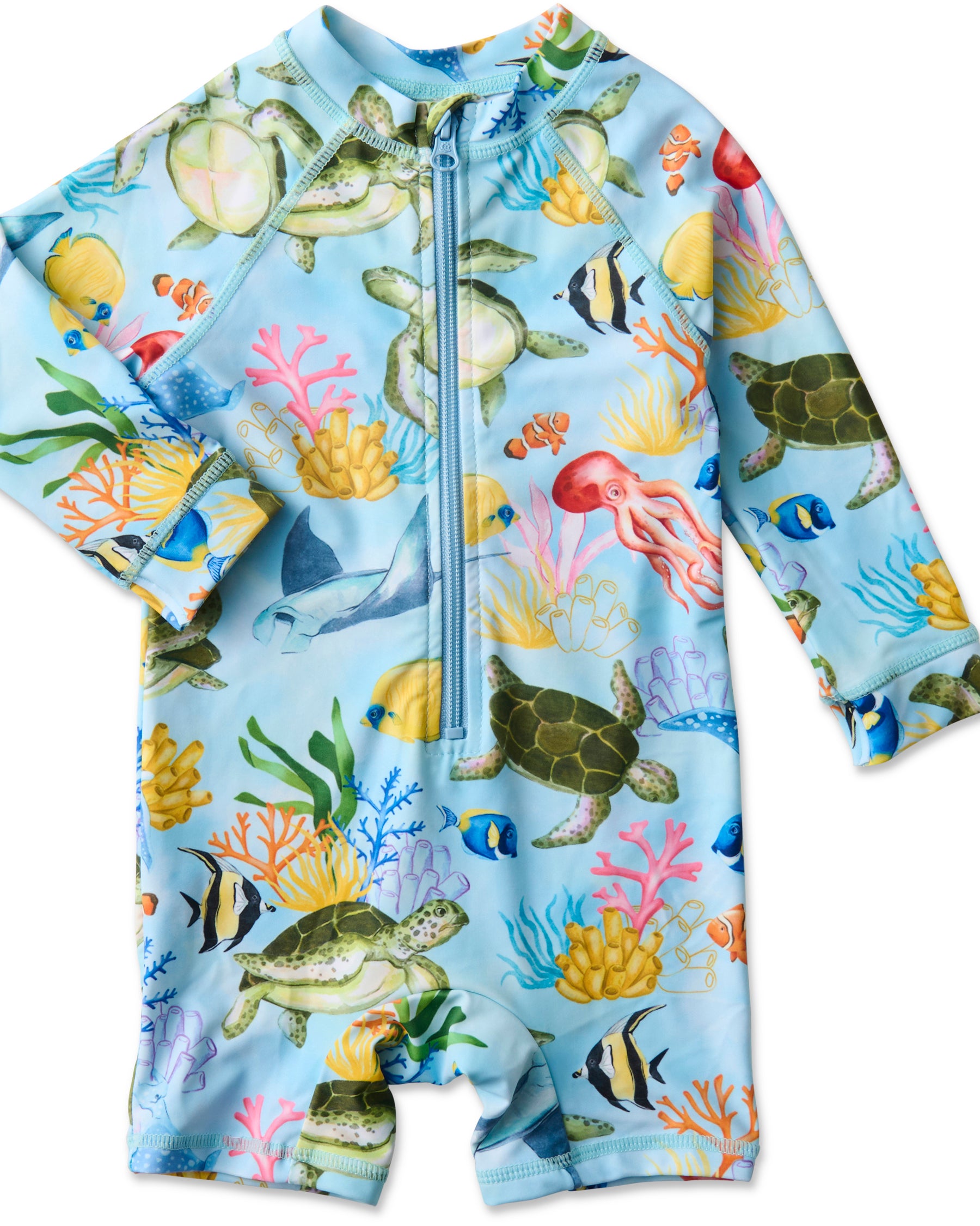 Reef Life Baby Long Sleeve Zip Bathers Kip&Co — free download