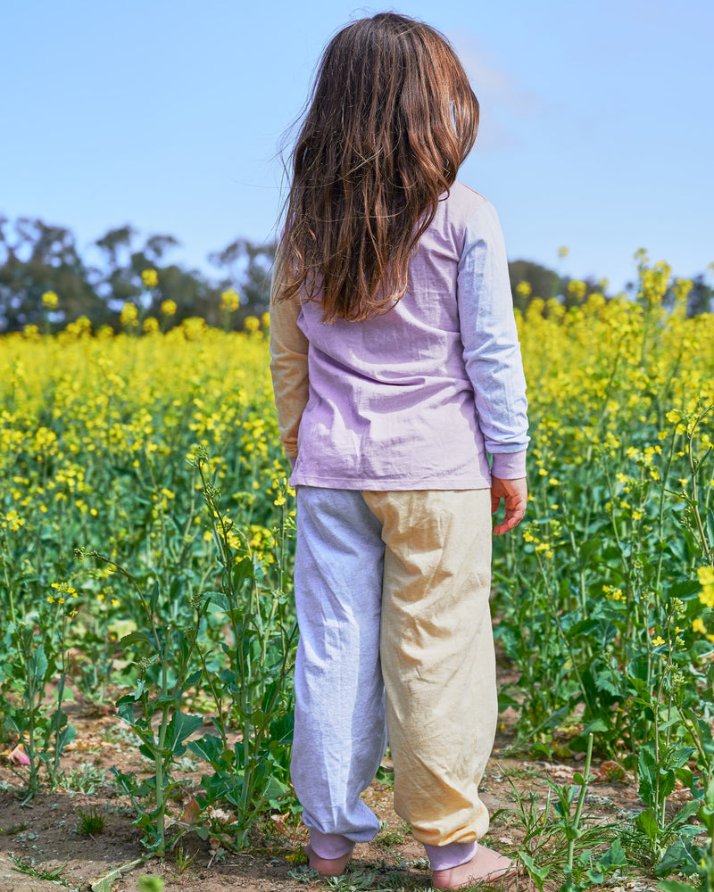 Sweet Pea Organic Cotton Long Sleeve Top & Pant Pyjama Set