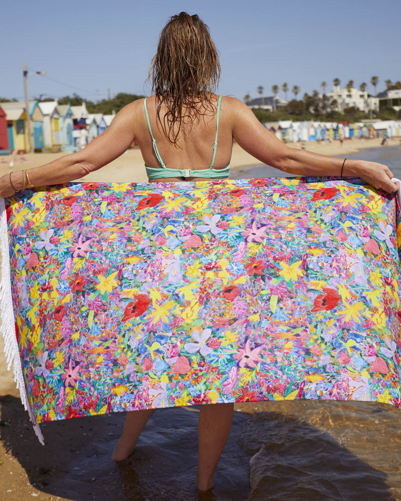 Kip&Co X Ken Done Butterfly Dreams Terry Beach Towel