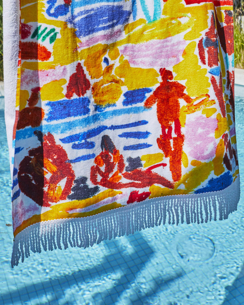 Kip&Co X Ken Done Beach Life Terry Beach Towel