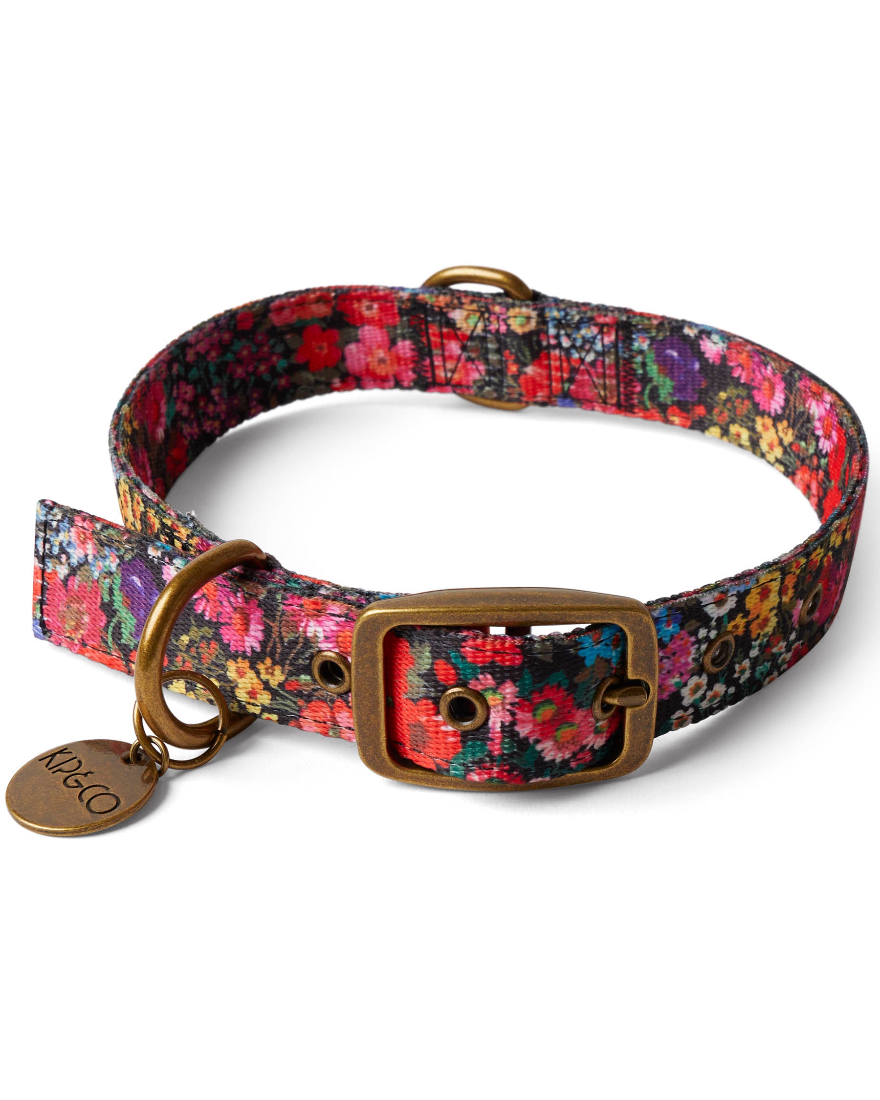 Forever Floral Black Dog Collar Kip&Co