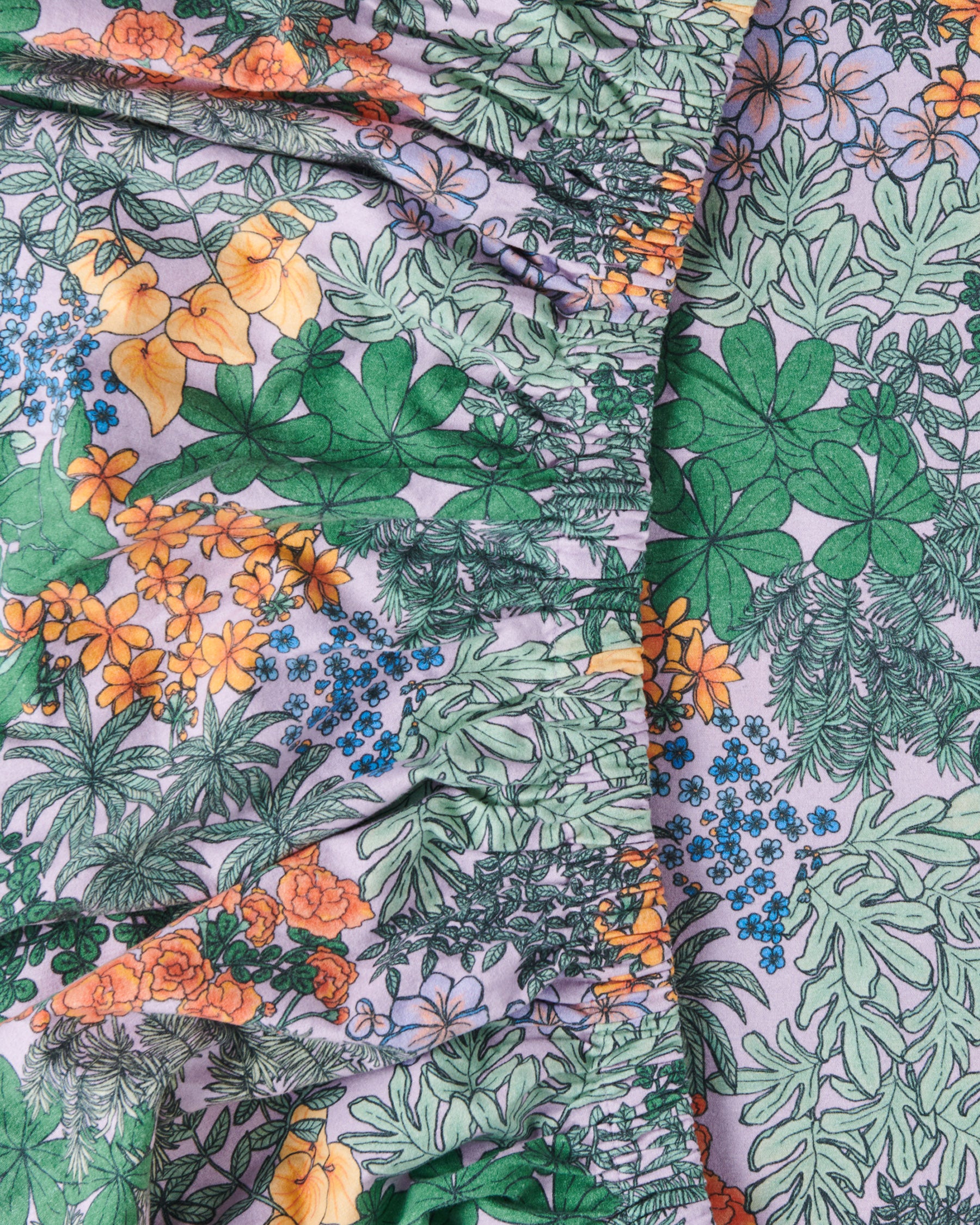 Atrium Lilac Flannelette Fitted Sheet Kip&Co