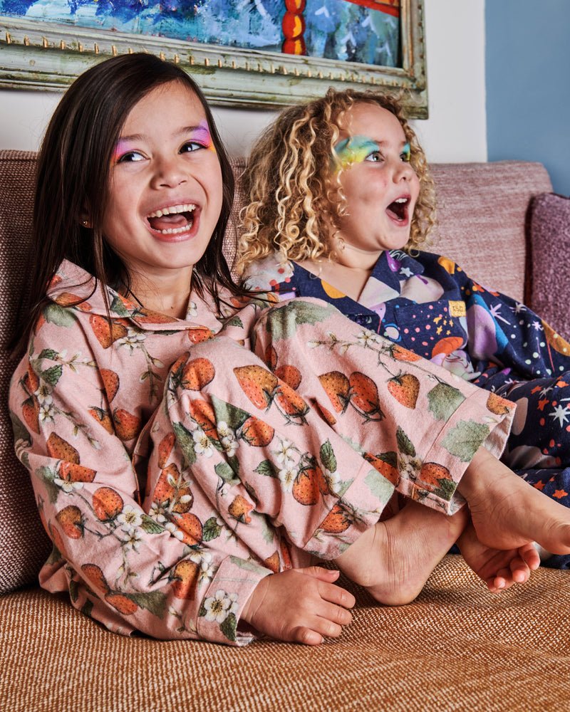 The Patch Flannelette Long Sleeve Shirt & Pant Pyjama Set