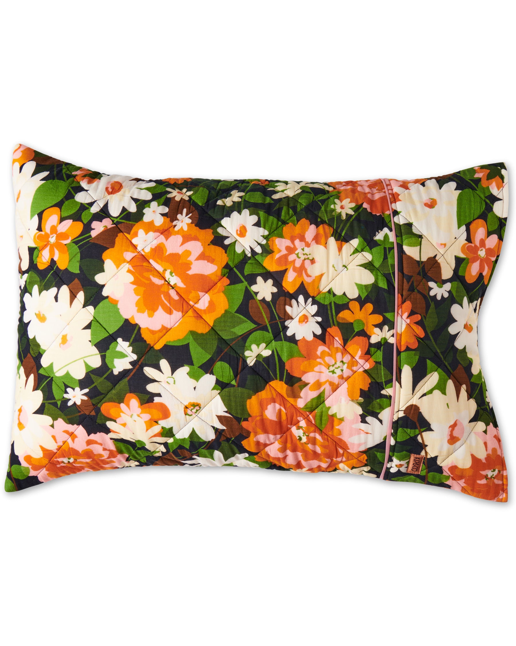 Dreamy Floral Organic Cotton Quilted Pillowcases Kip&Co