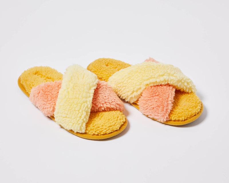Peaches and Pineapples Boucle Adult Slippers