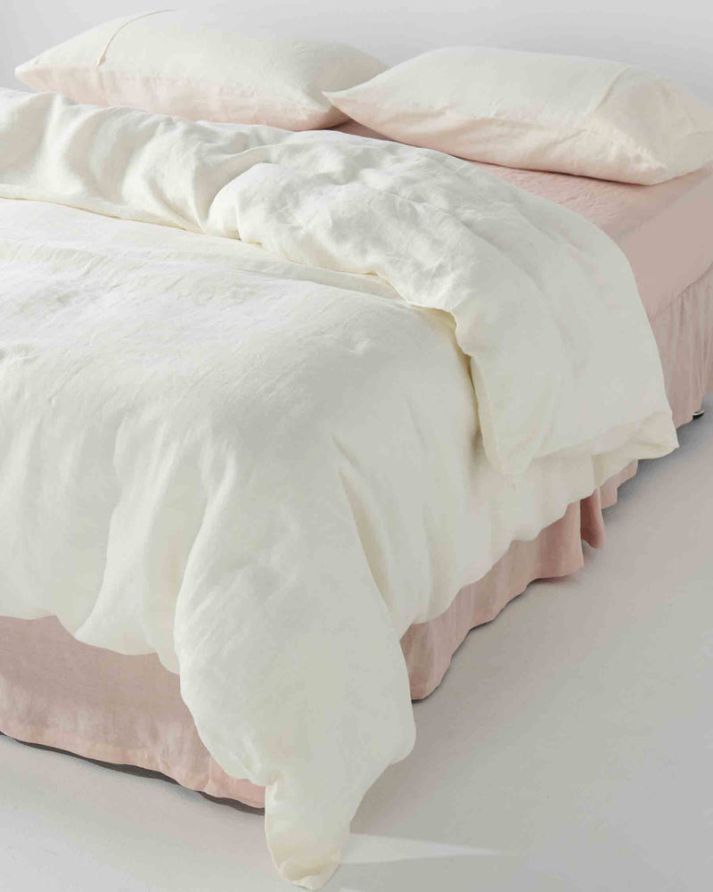 Cloud Dancer Linen Pillowcases