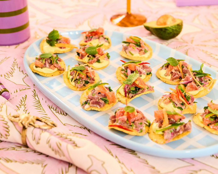 Tasty Tuna Tostaditos with Thousand Apologies