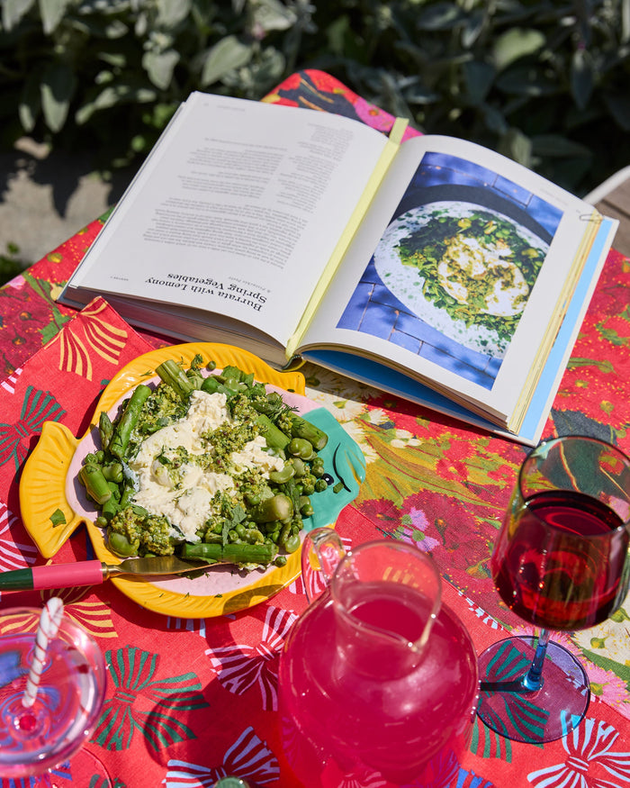 Burrata with Lemony Spring Vegetables from For The Love Of Lemons