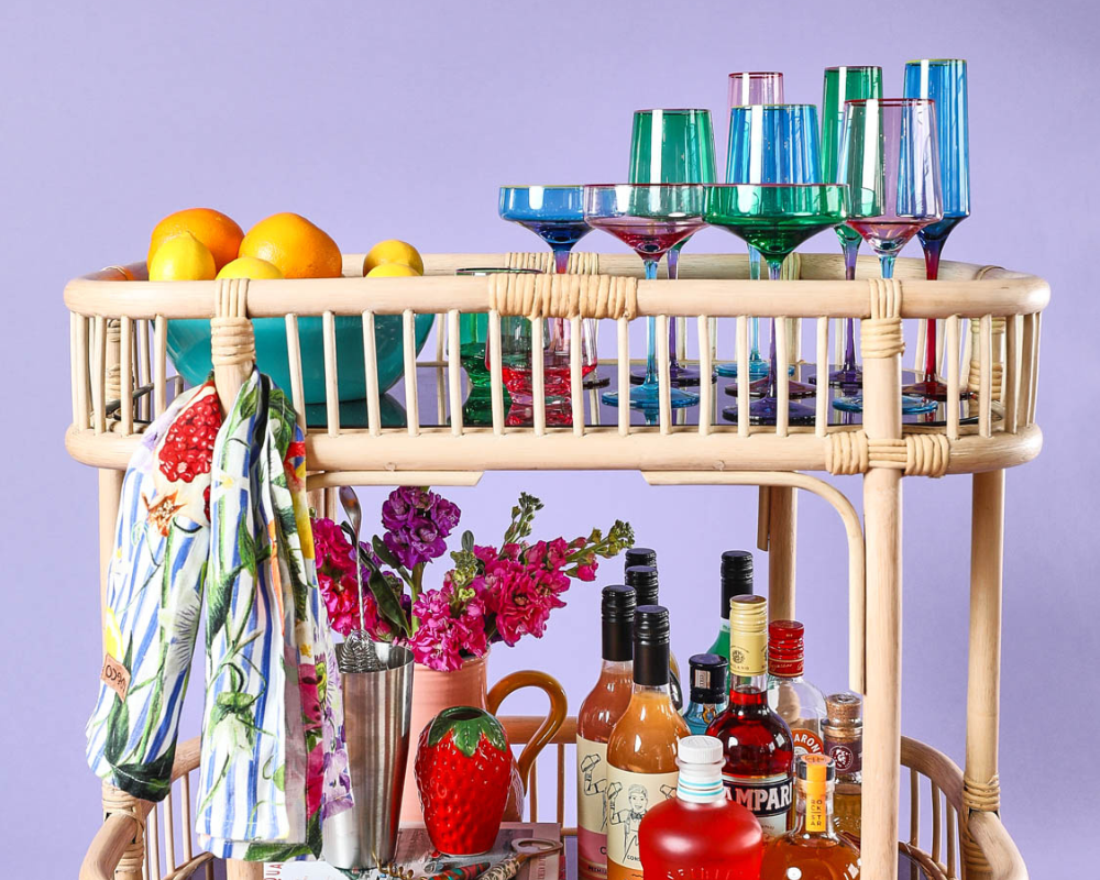 How To Style Your Bar Cart In Five Easy Steps