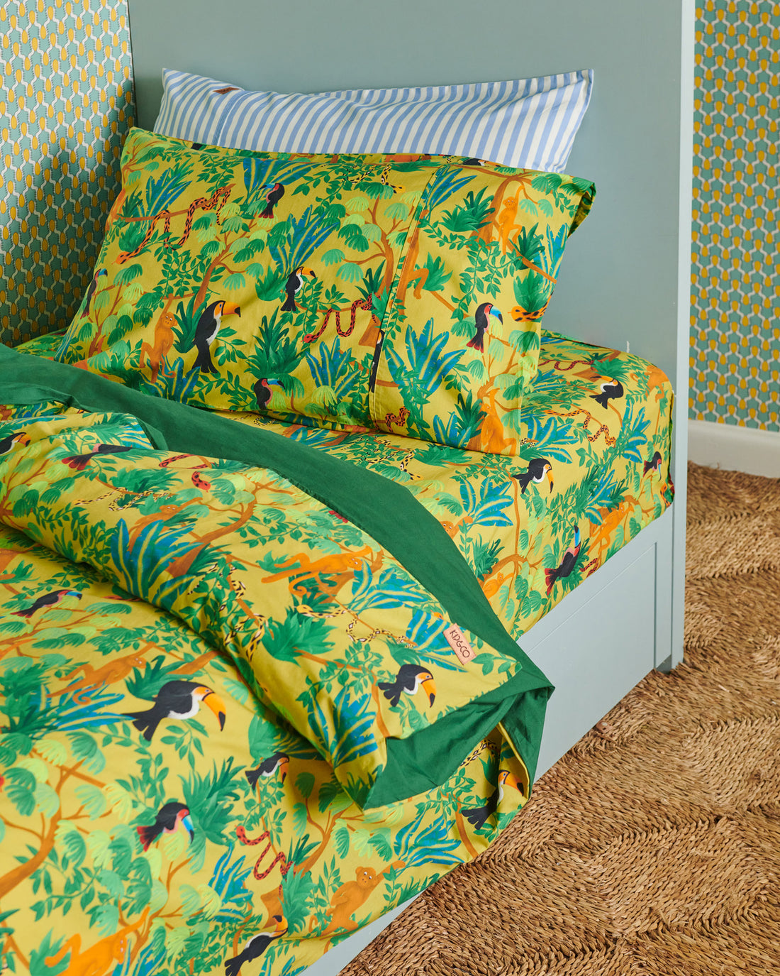 Jungle Boogie Organic Cotton Pillowcase