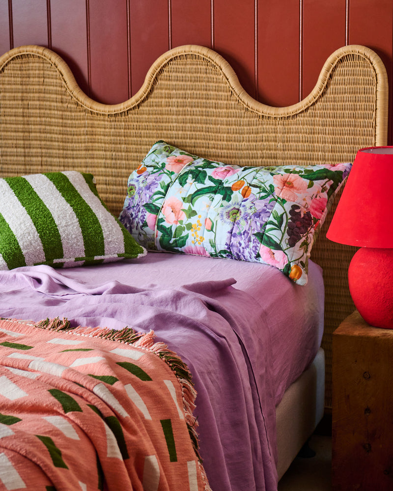 Spring In The Air Reversible Linen Quilted Pillowcases