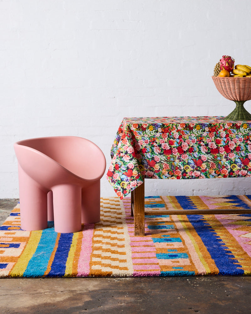 Kip&Co x The Beatles Pepperland Roses Linen Tablecloth