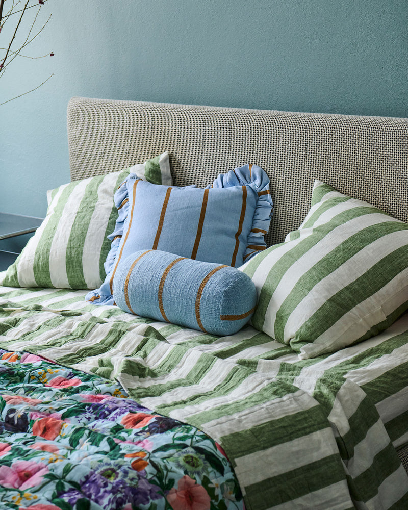 Como Stripe Woven Bolster Cushion