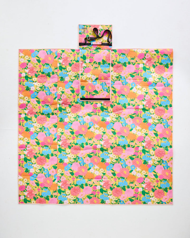 Follow The Sun Yellow Picnic Mat