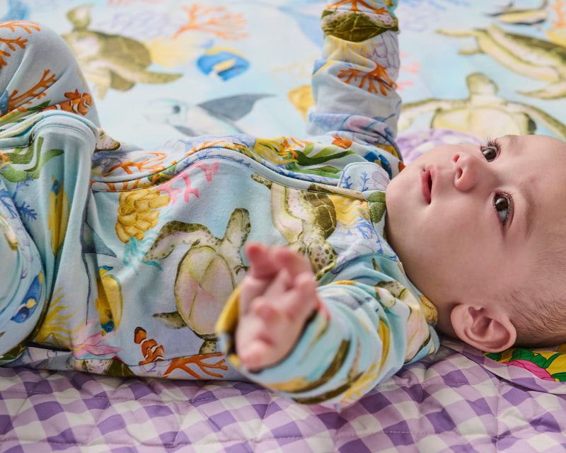 Reef Life Organic Long Sleeve Zip Romper