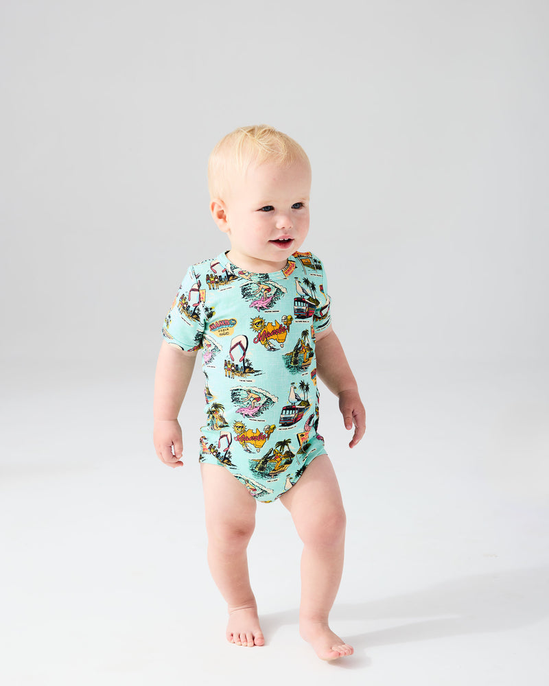 Kip&Co x Mambo Mambo World Organic Short Sleeve Romper