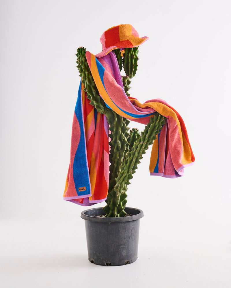 Surfs Up Terry Beach Towel