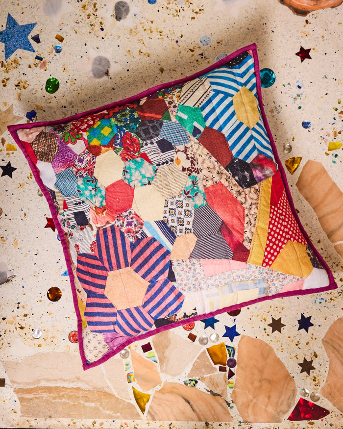 Kip&Co x Romance Was Born Patchy Times Upholstery Cushion