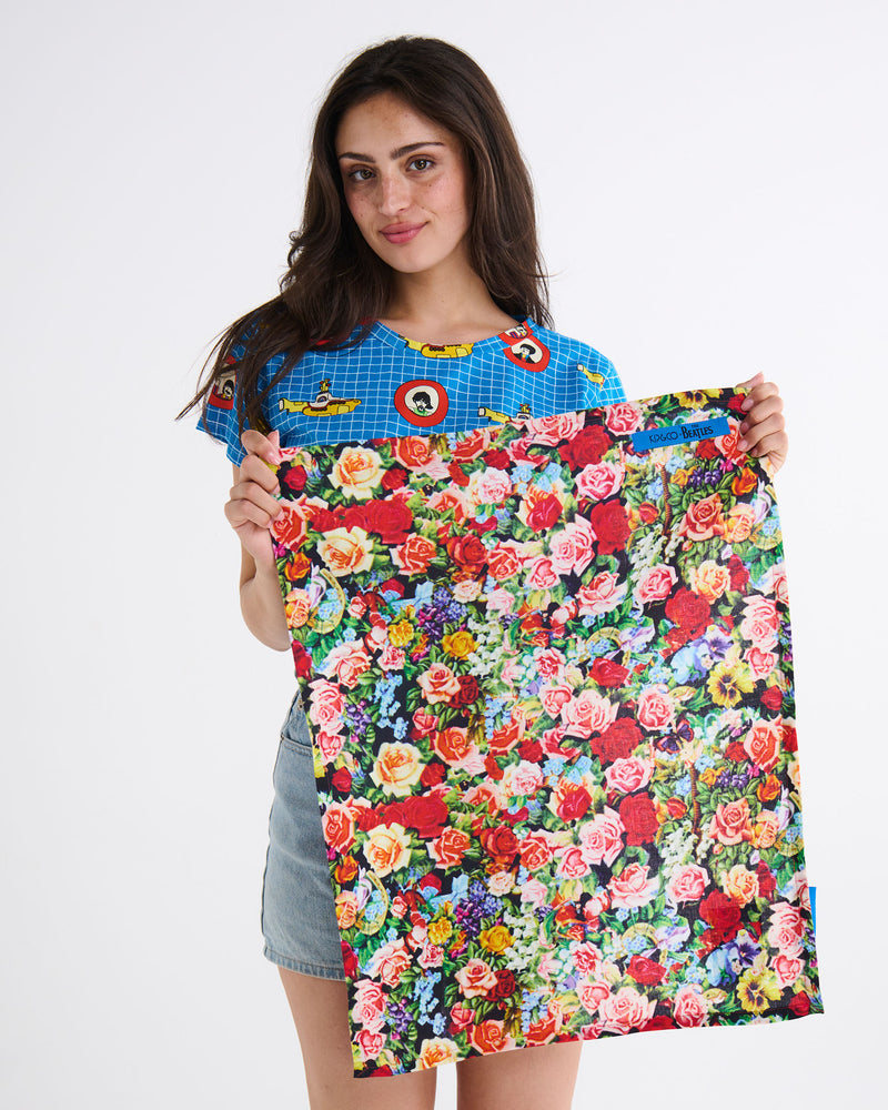 Kip&Co x The Beatles Pepperland Roses Linen Tea Towel