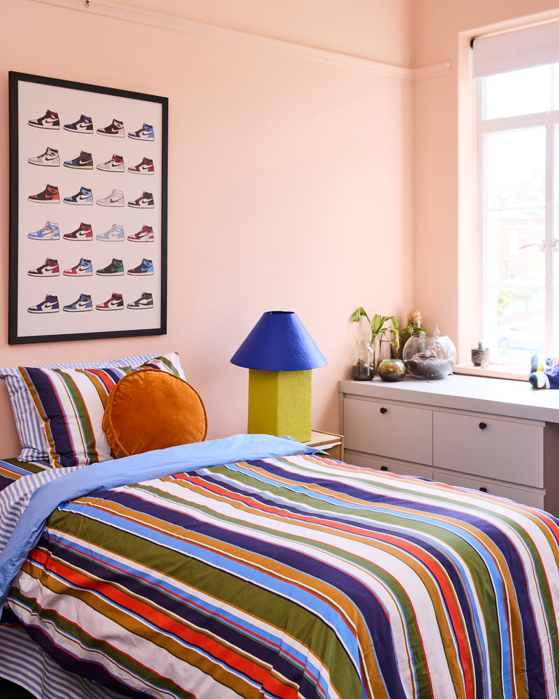 Nautical Stripe Organic Cotton Quilt Cover