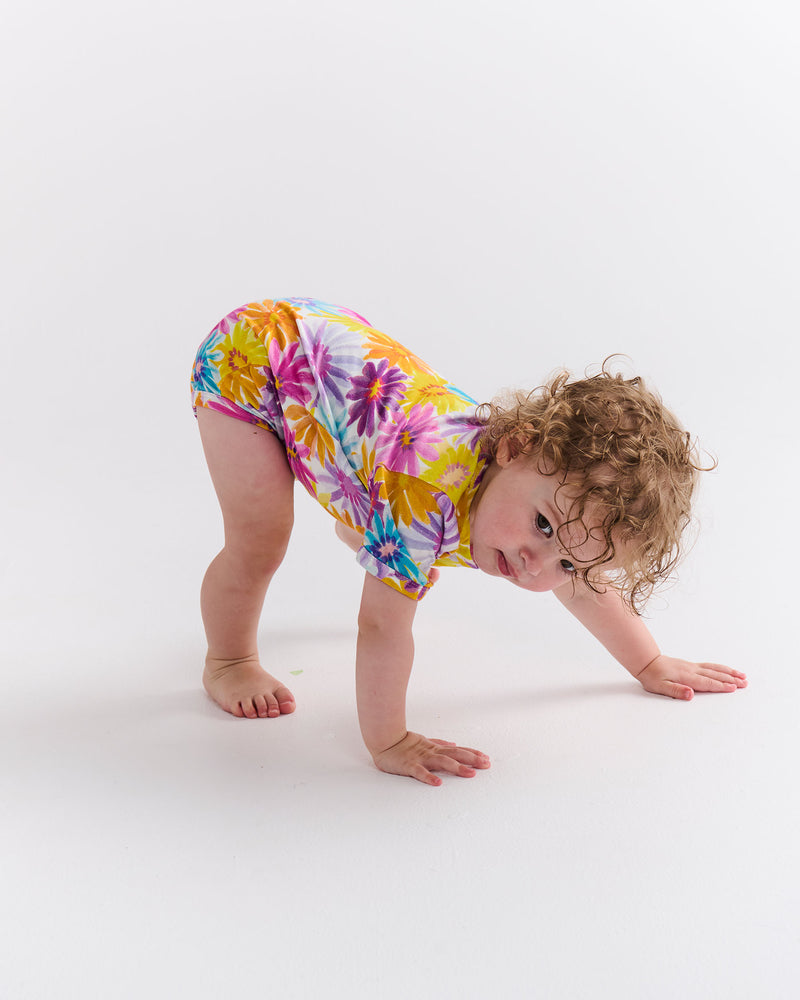 Petal Power Organic Short Sleeve Romper