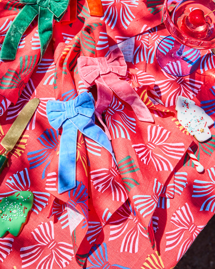 Festive Bow 4P Napkin Set
