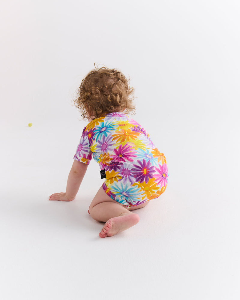 Petal Power Organic Short Sleeve Romper