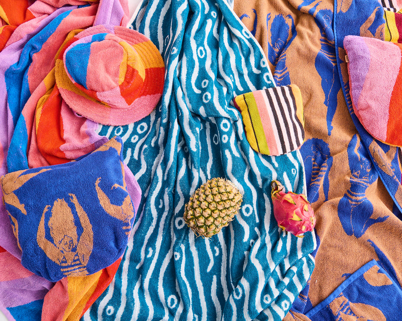 Surfs Up Terry Beach Towel