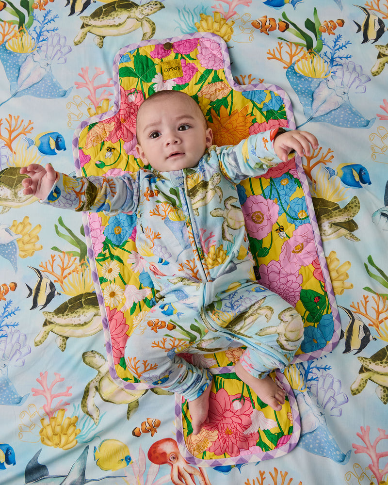 Follow The Sun Yellow Baby Change Mat