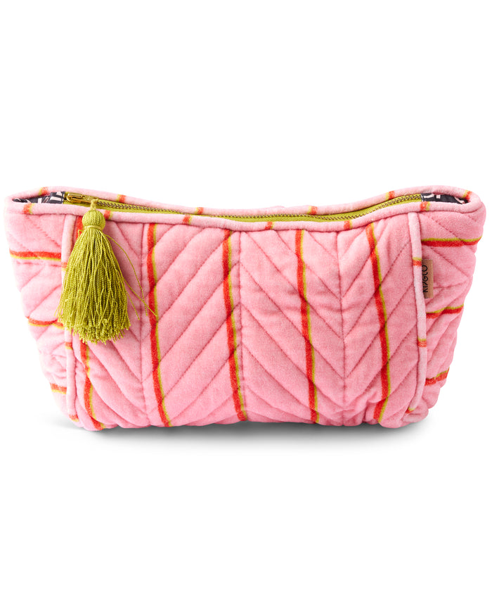 Wategos Soiree Stripe Velvet Toiletry Bag