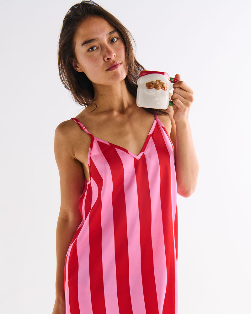 Santa Baby Adult Eco Satin Cami Nightie
