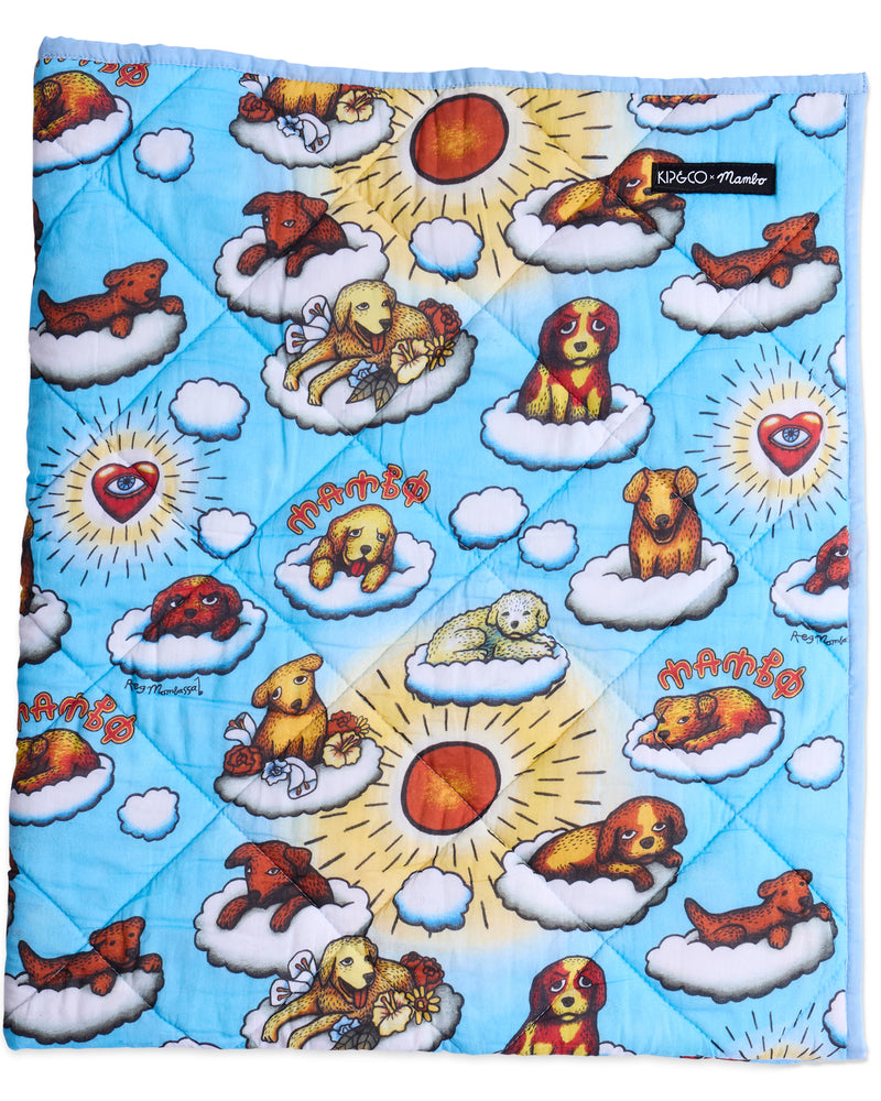 Kip&Co x Mambo Puppies Quilted Cot Bedspread