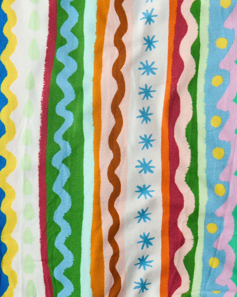 Beach Patterns Organic Short Sleeve Romper