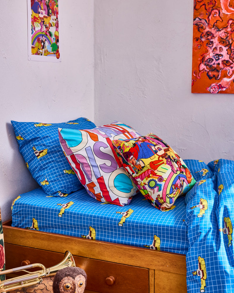 Kip&Co x The Beatles Yellow Submarine Organic Cotton Pillowcase