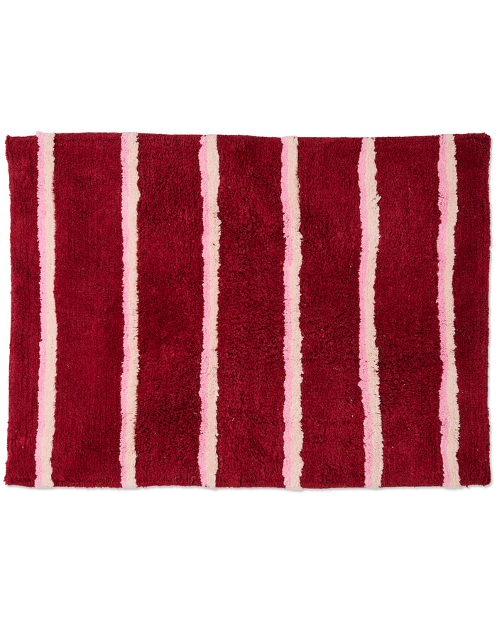 Ruby Rose Stripe Bath Mat