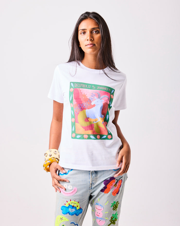 Zodiac Capricorn Adult Organic Cotton T-shirt