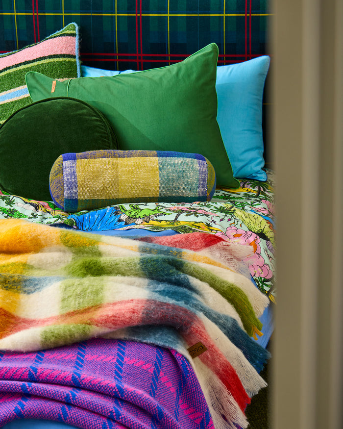 Bellevue Tartan Woven Bolster Cushion