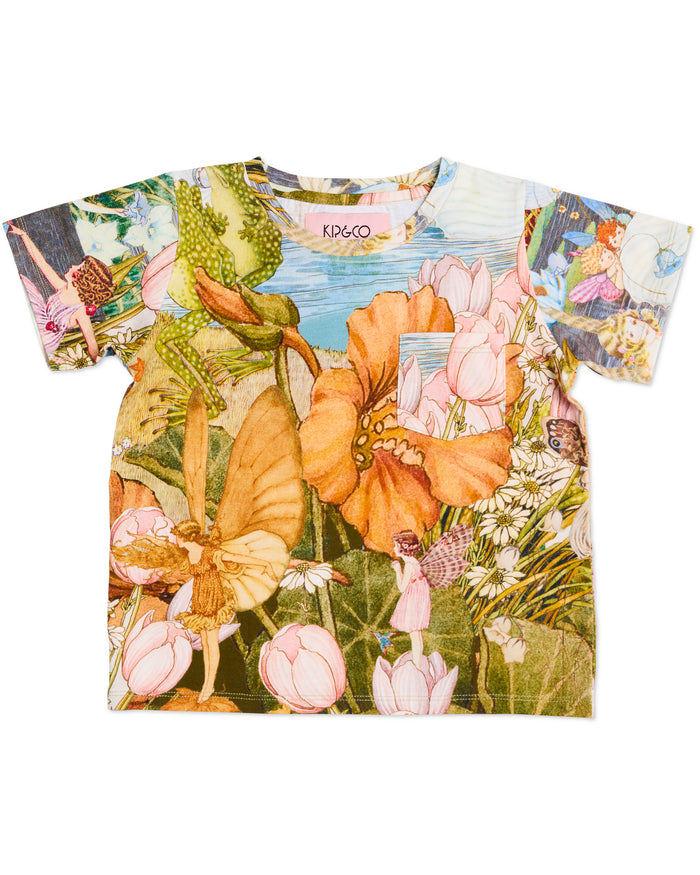 Kip&Co x Fairyland Fairy Garden Kids Organic Cotton T-Shirt