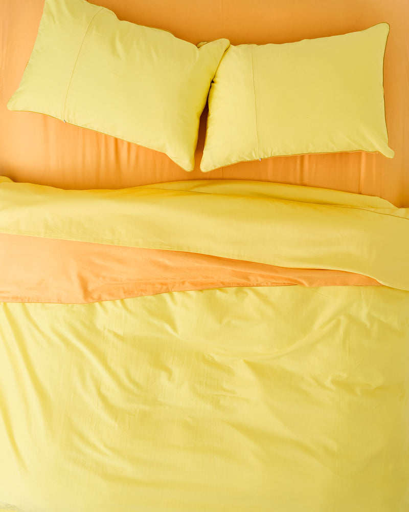 Glow In Yolk Bamboo Cotton Fitted Sheet