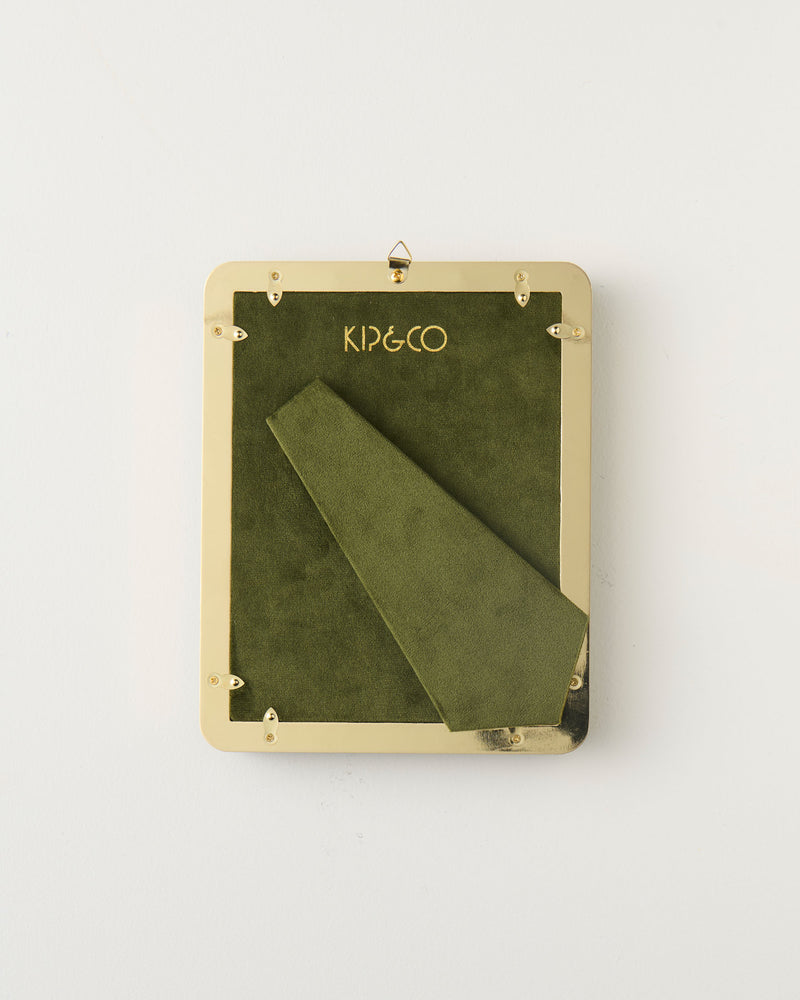 Campsite Heart Velvet Photo Frame