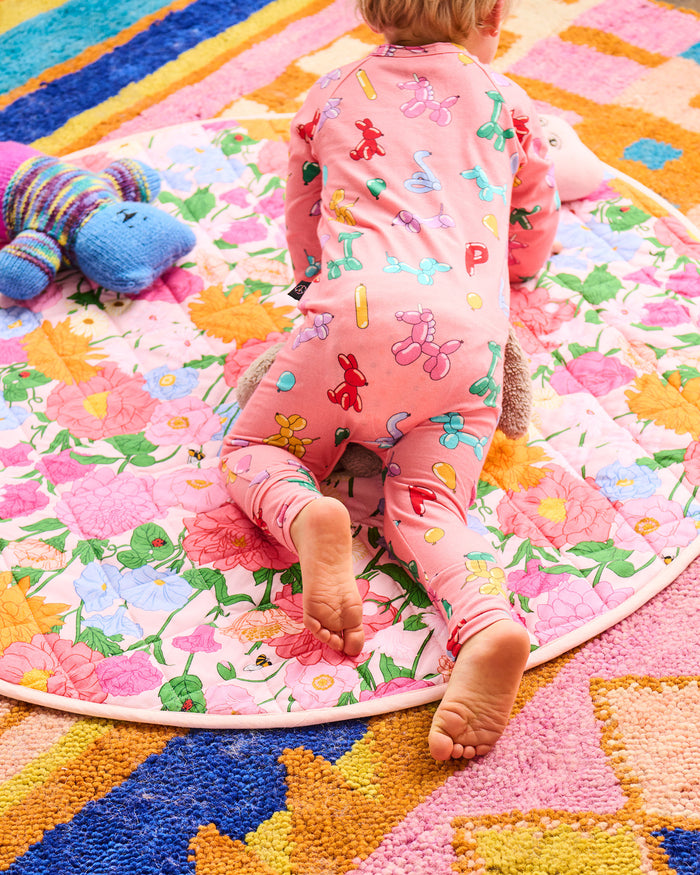 Follow The Sun Yellow Quilted Baby Play Mat