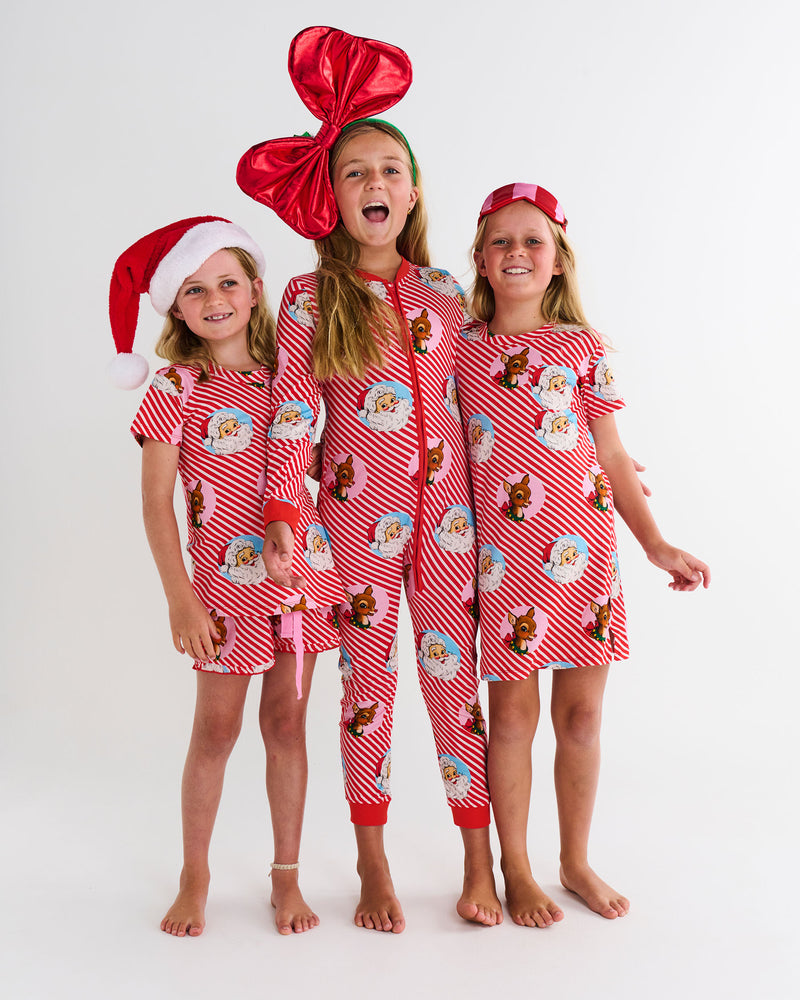 I Love Christmas Spot Kids Organic Cotton Pyjama Onesie