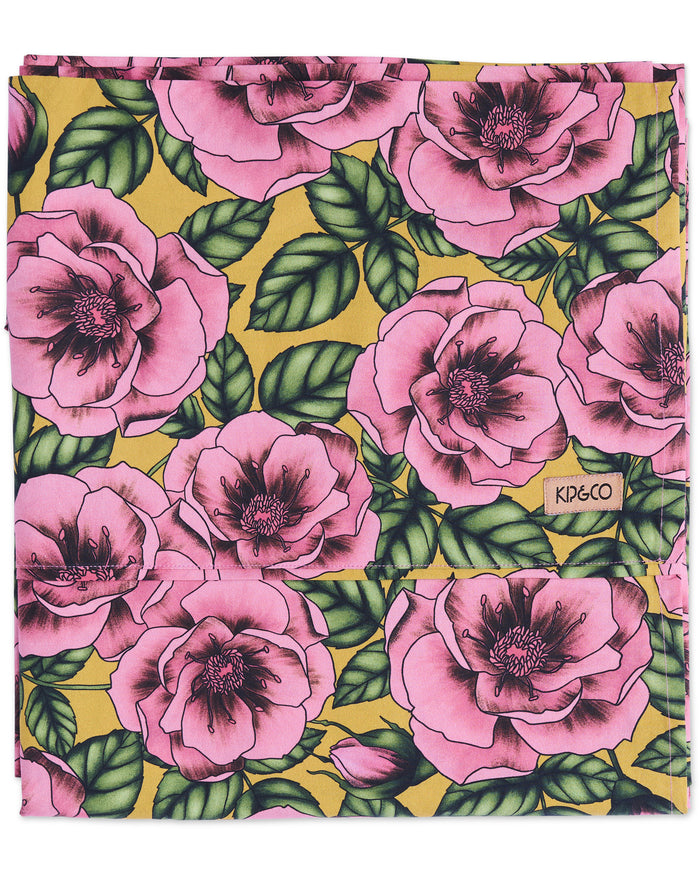 Golden Peony Organic Cotton Flat Sheet