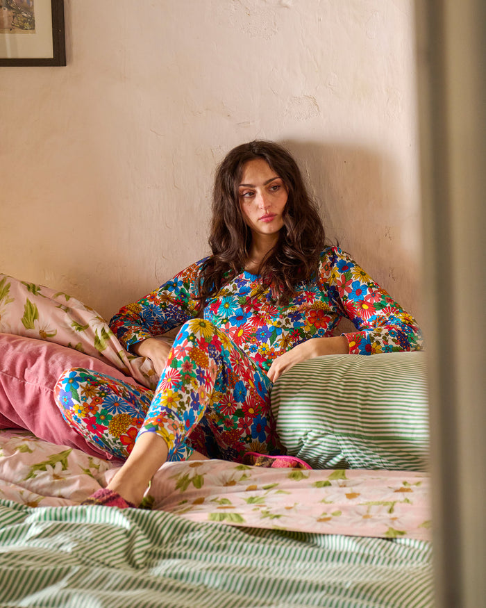 Winter Fields Adult Organic Cotton Long Sleeve Pyjama Top & Slouch Pant Set