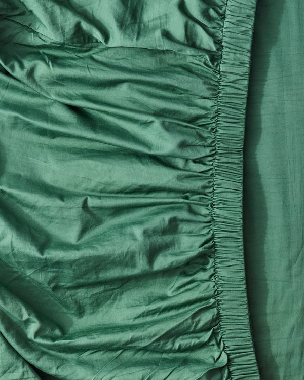 Glow In Fern Bamboo Cotton Fitted Sheet