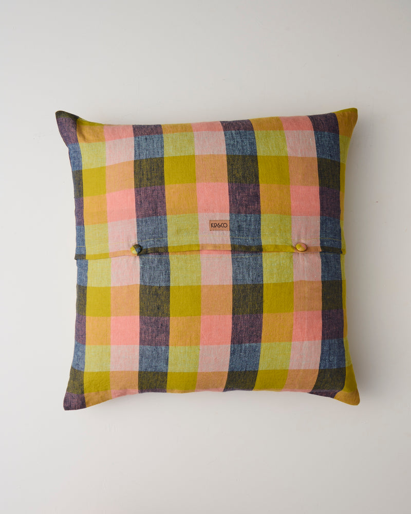 Florida Tartan Linen European Pillowcases