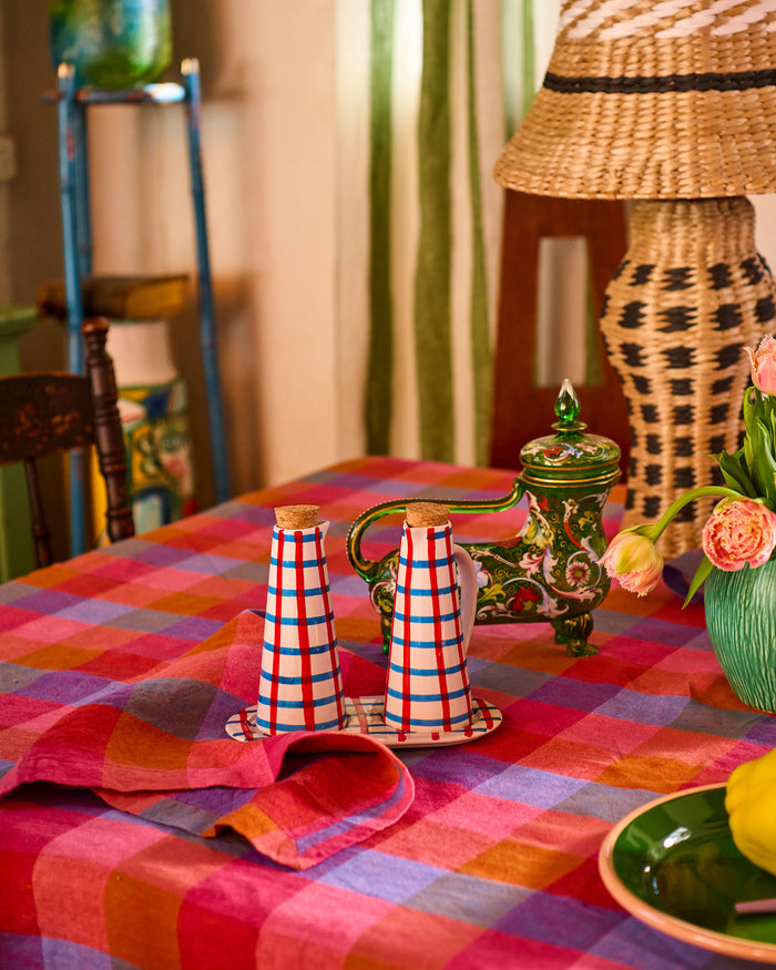 Bon Appetit Tartan Oil and Vinegar Set